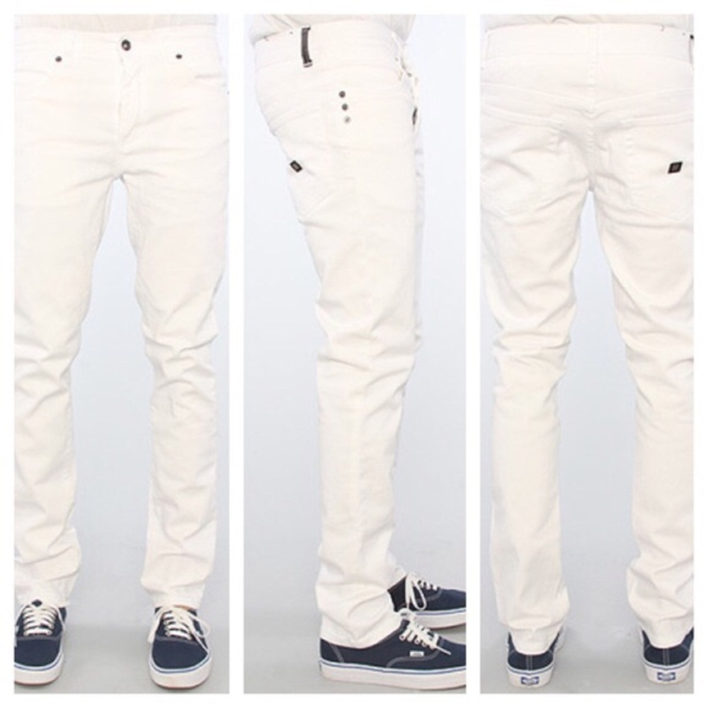 KR3W K skinny pants in white